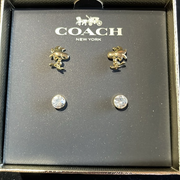Coach X Peanuts Woodstock Stud Earring Set - Picture 4 of 6
